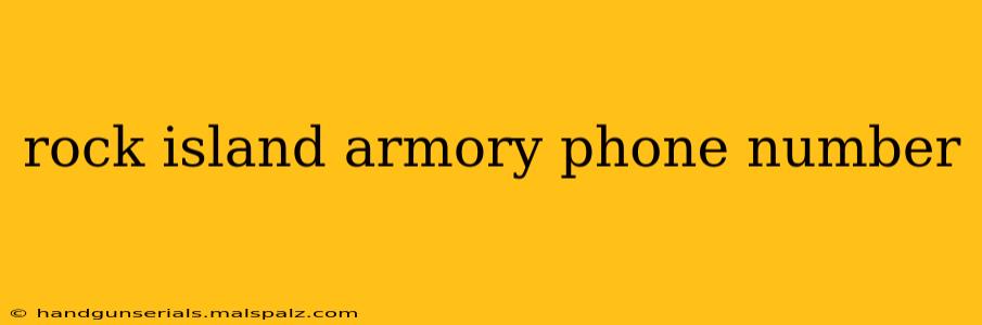 rock island armory phone number