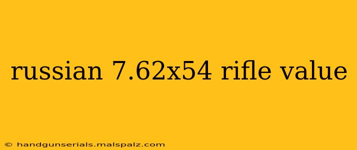 russian 7.62x54 rifle value