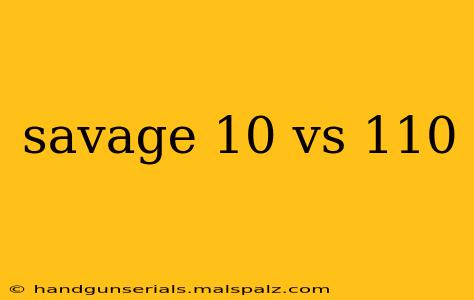 savage 10 vs 110