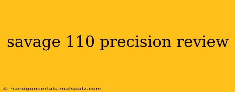 savage 110 precision review