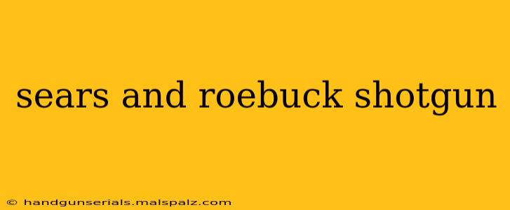 sears and roebuck shotgun