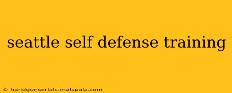 seattle self defense training