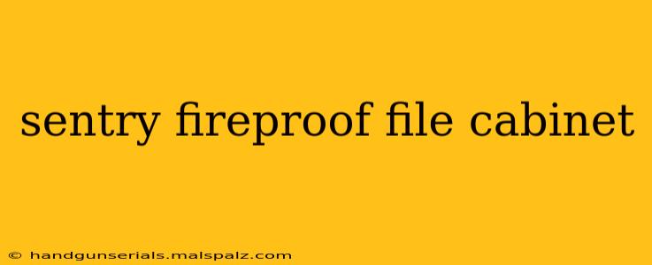 sentry fireproof file cabinet