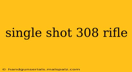 single shot 308 rifle