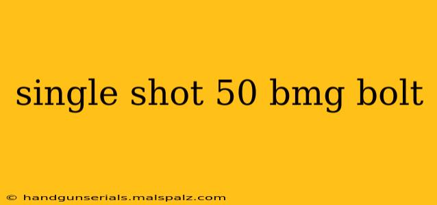 single shot 50 bmg bolt