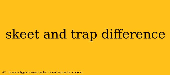 skeet and trap difference