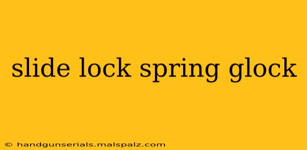 slide lock spring glock