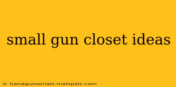 small gun closet ideas