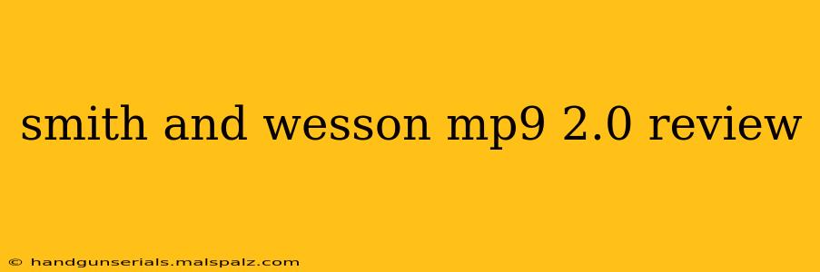 smith and wesson mp9 2.0 review