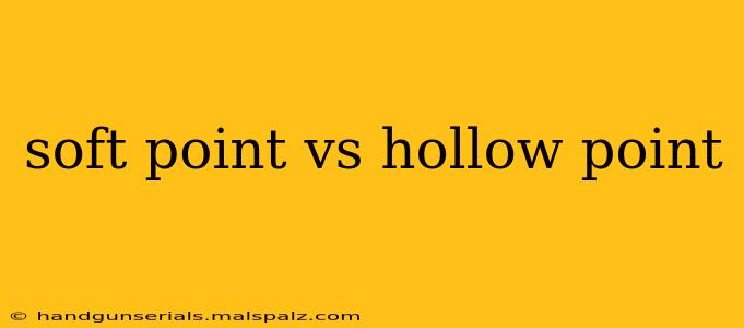 soft point vs hollow point