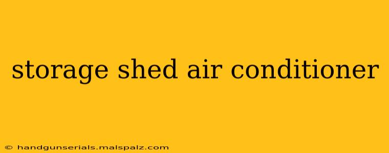 storage shed air conditioner