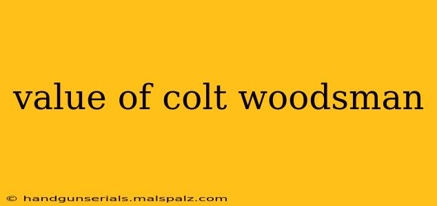 value of colt woodsman