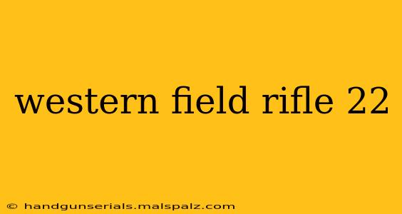 western field rifle 22