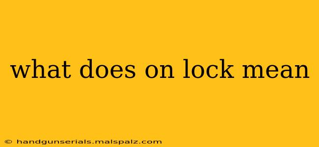 what does on lock mean