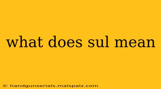 what does sul mean