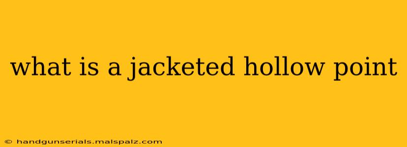 what is a jacketed hollow point