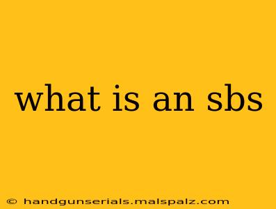 what is an sbs