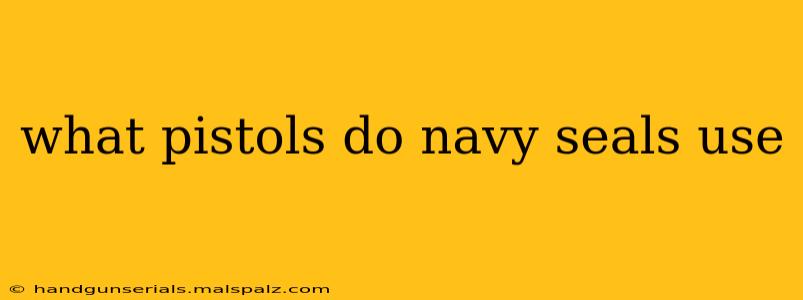 what pistols do navy seals use