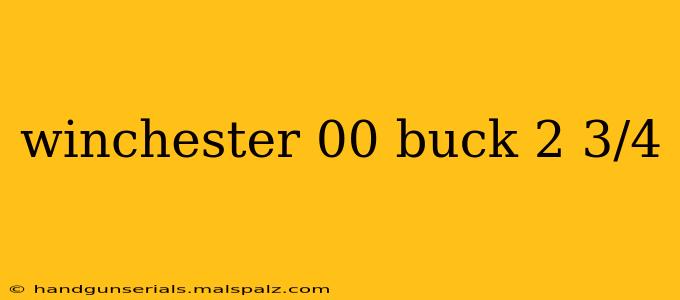 winchester 00 buck 2 3/4